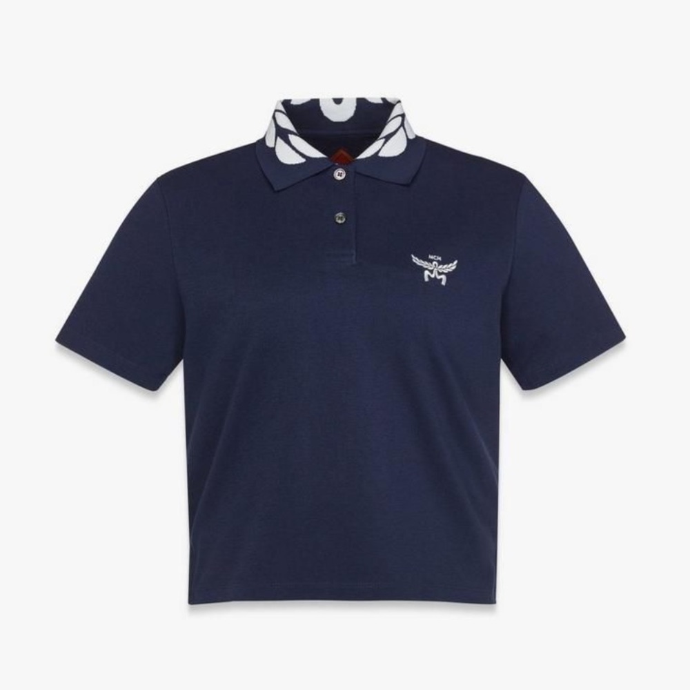 ⭐️MCM Logo Embroidered Laurel Pique Polo Women⭐️NWT